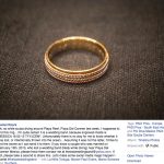 The wedding ring found by the scuba diver