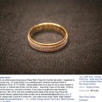 The wedding ring found by the scuba diver