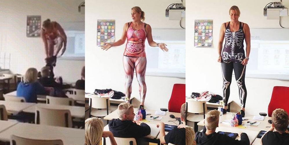 WATCH: School teacher strips in front of students to teach human anatomy.