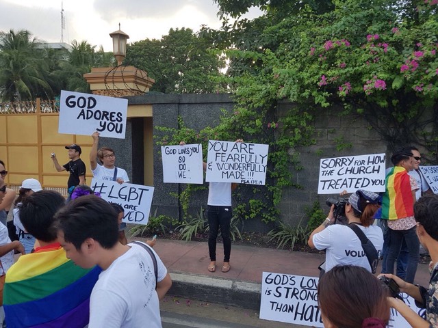 Religious Protesters in Gay Pride 2017