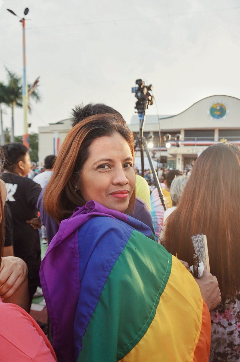 mom joins her gay son to pride march