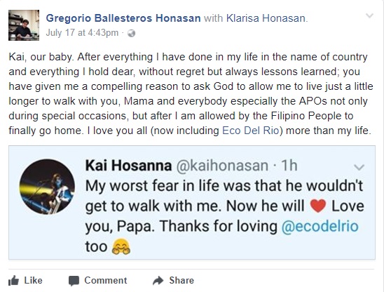 gringo honasan and daughter kai share heartwarming moment online