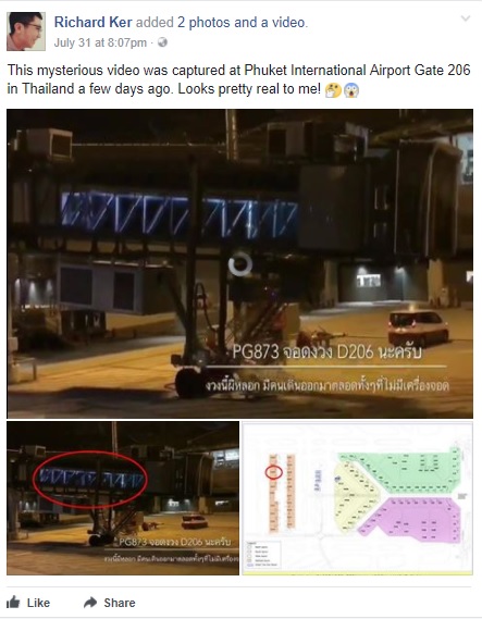 ghost occurrence at an airport in thailand