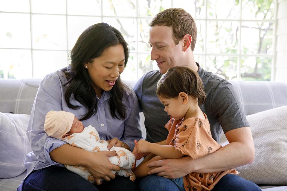 mark zuckerberg father of two