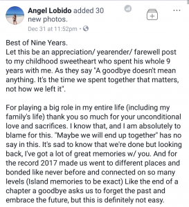 Best of Nine Years Couple Netizen bids farewell to boyfriend of nine 