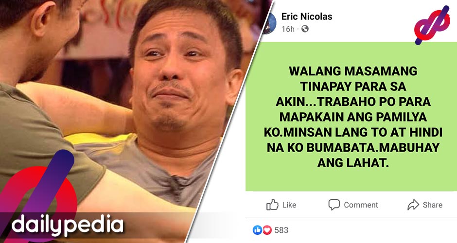 Eric Nicolas Admits Performing At m Sara Rallies Is Out Of Necessity Dailypedia